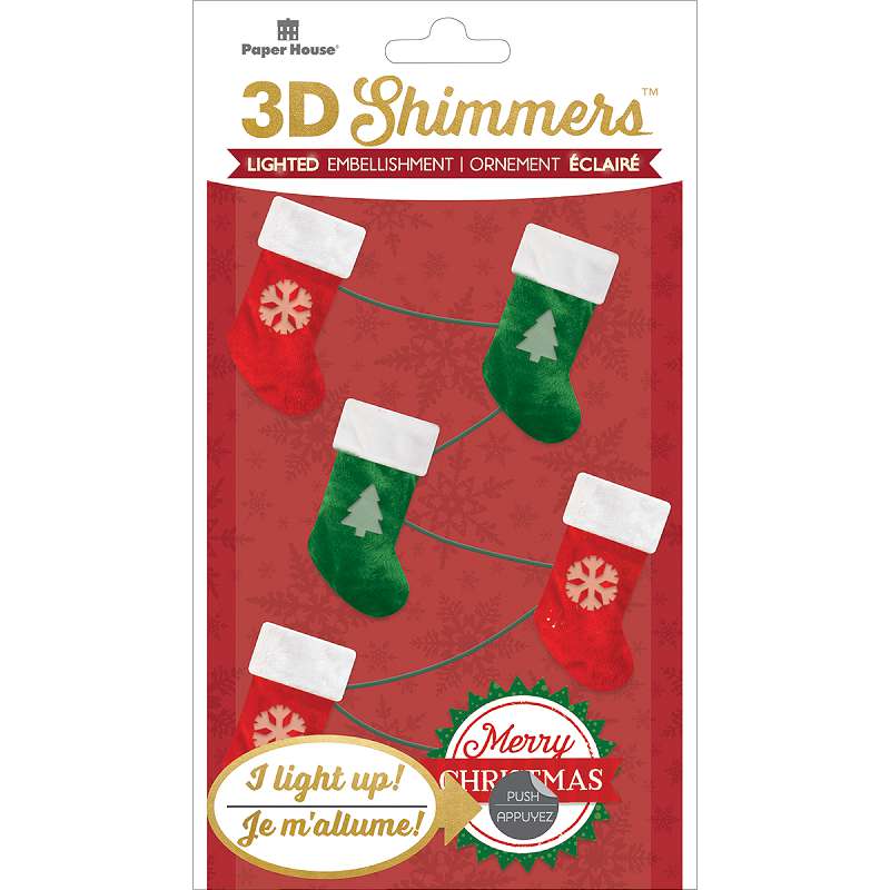 Paper House Led Shimmers Embellishment Stocking Garland