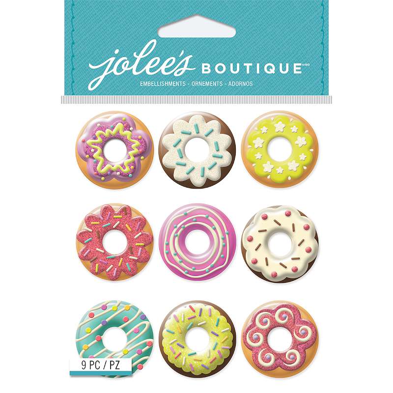 Jolee's Boutique Dimensional Stickers Donuts