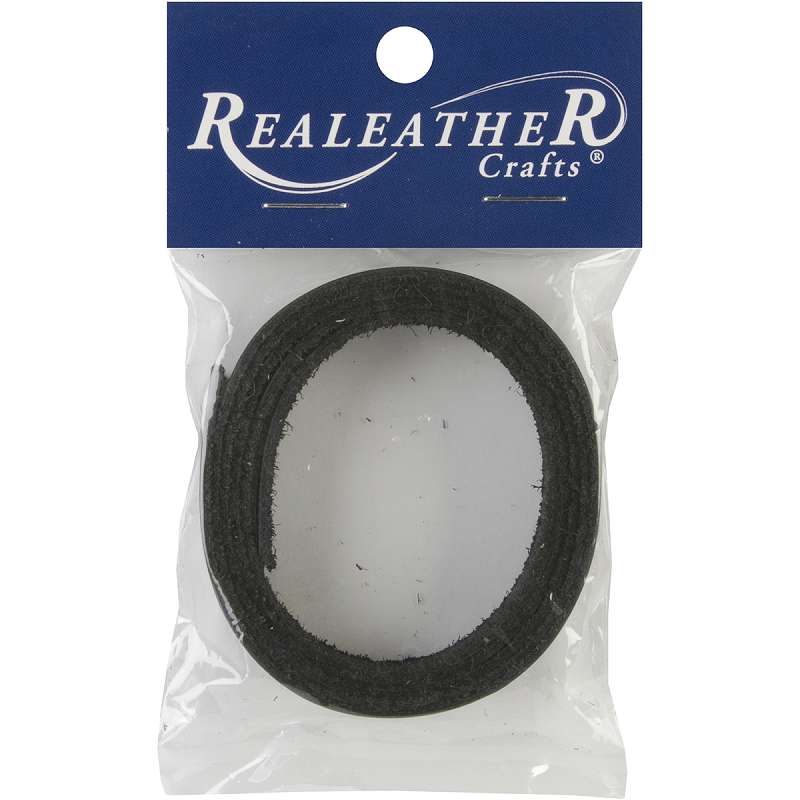 Suede Strip .5"X36" Black