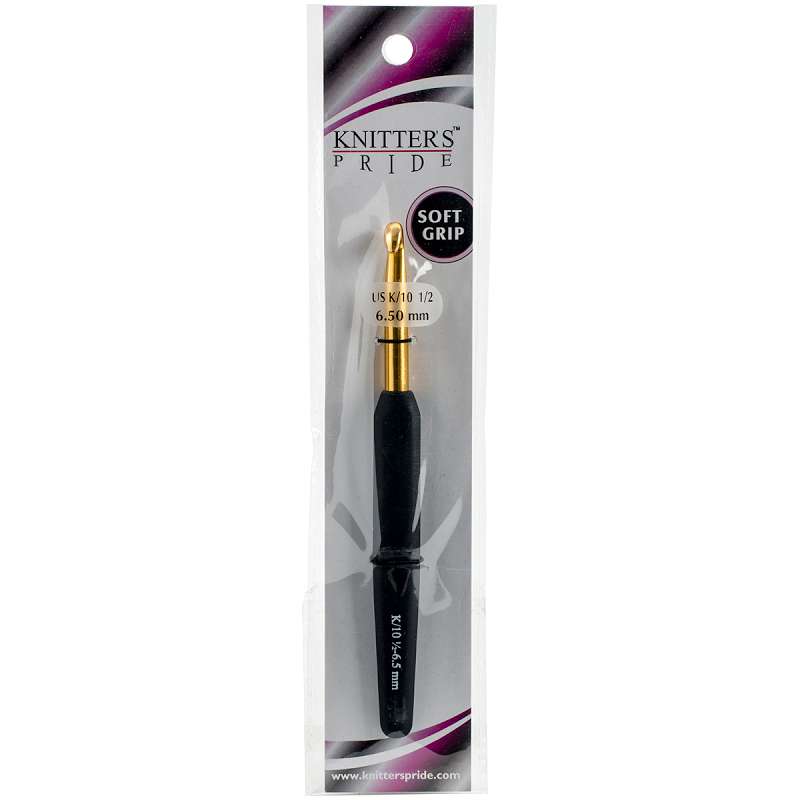 Aluminum Gold Crochet Hook K/6.5mm