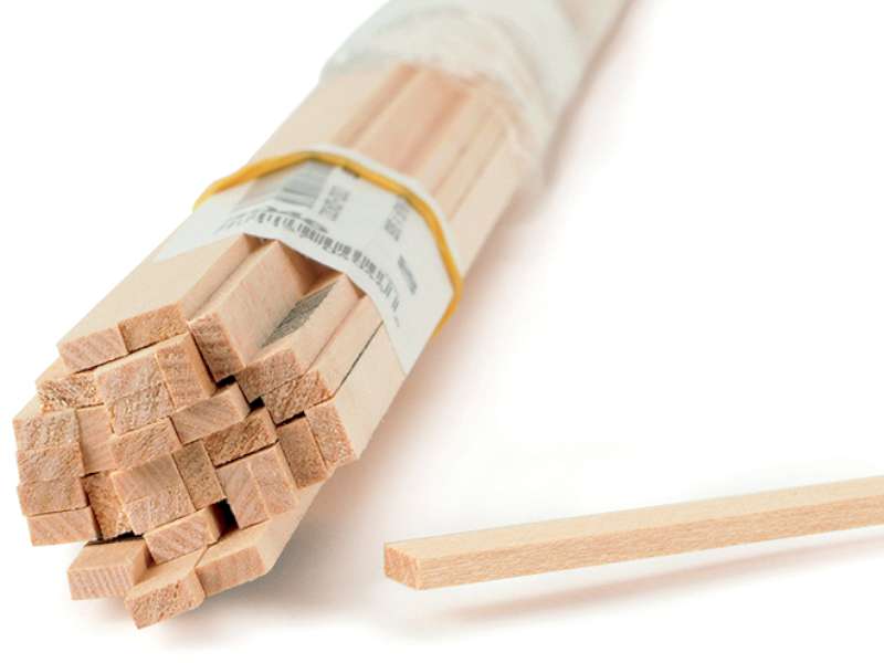 Basswood Strip 24" 1/4"X1/4"