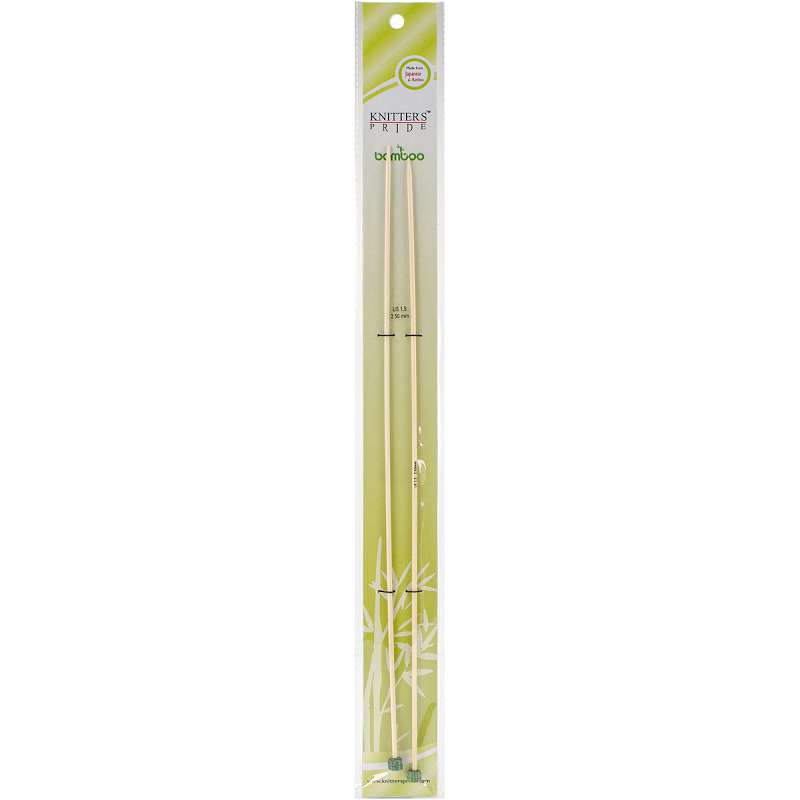 Bamboo Single Pointed Needles 13" Size 1.5/2.5mm