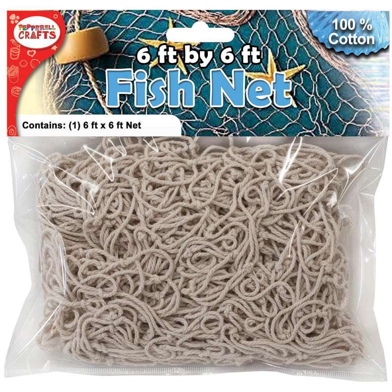 Cotton Fish Net 6'x6' Natural