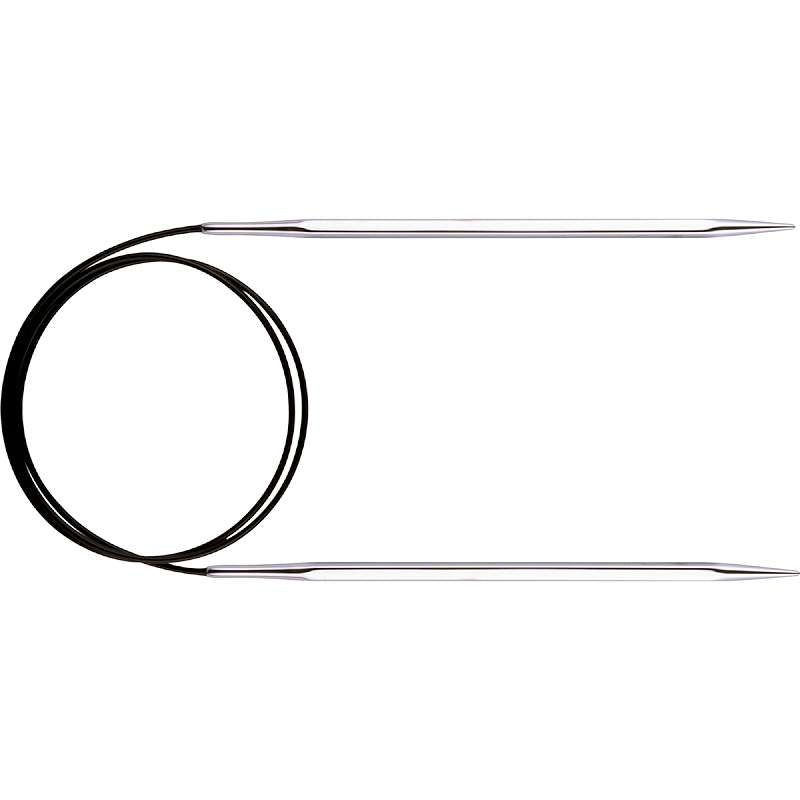 Cubics Platina Fixed Circular Needles 47" Size 9/5.5mm