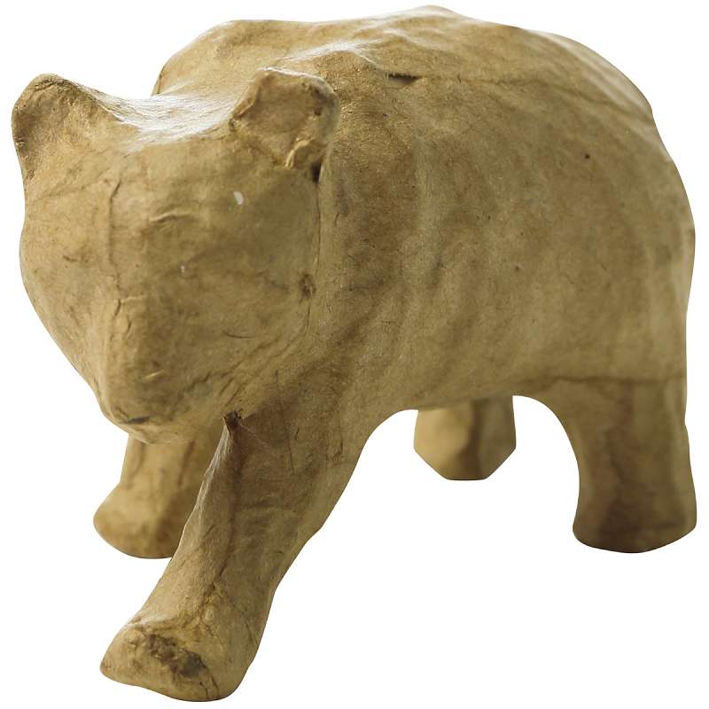 Paper-Mache Figurine 4.5" Bear