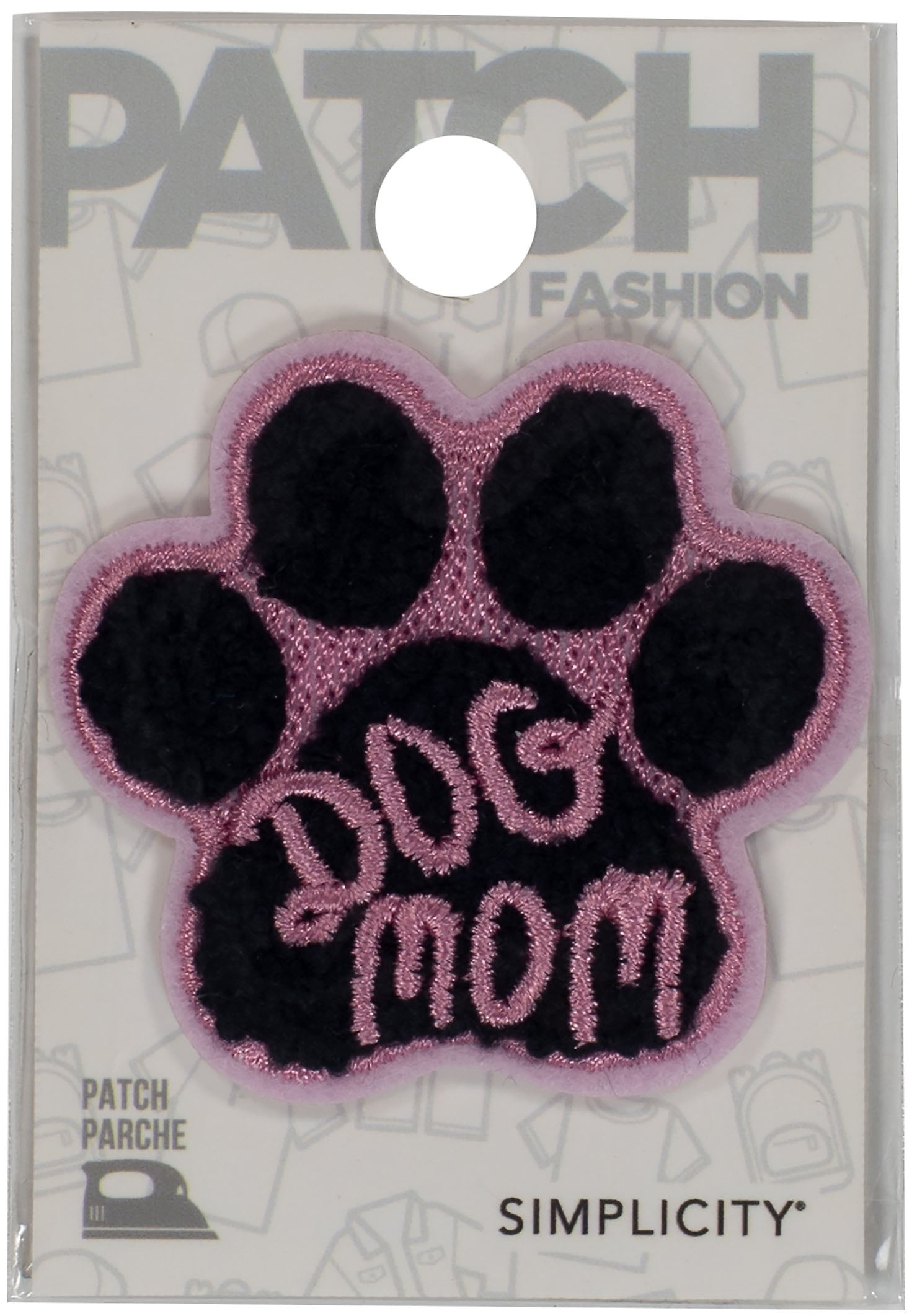 Simplicity Iron-On Applique-Dog Mom Paw