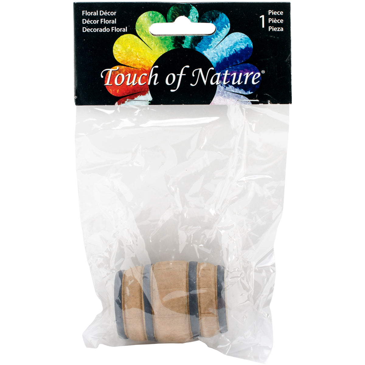 Mini Garden Barrel 1.25"X2" Wood