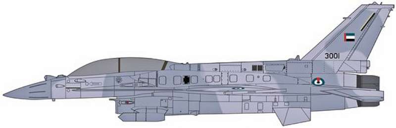 Hasegawa 1/48 F-16F (Block 60) Fighting Falcon 07244