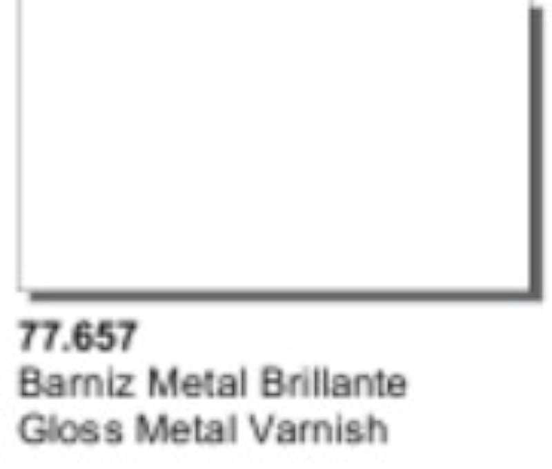 32ml Bottle Gloss Metal Varnish 
