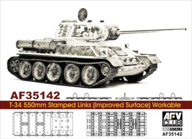 1/35 T34 550mm Workable Stamped Track Links