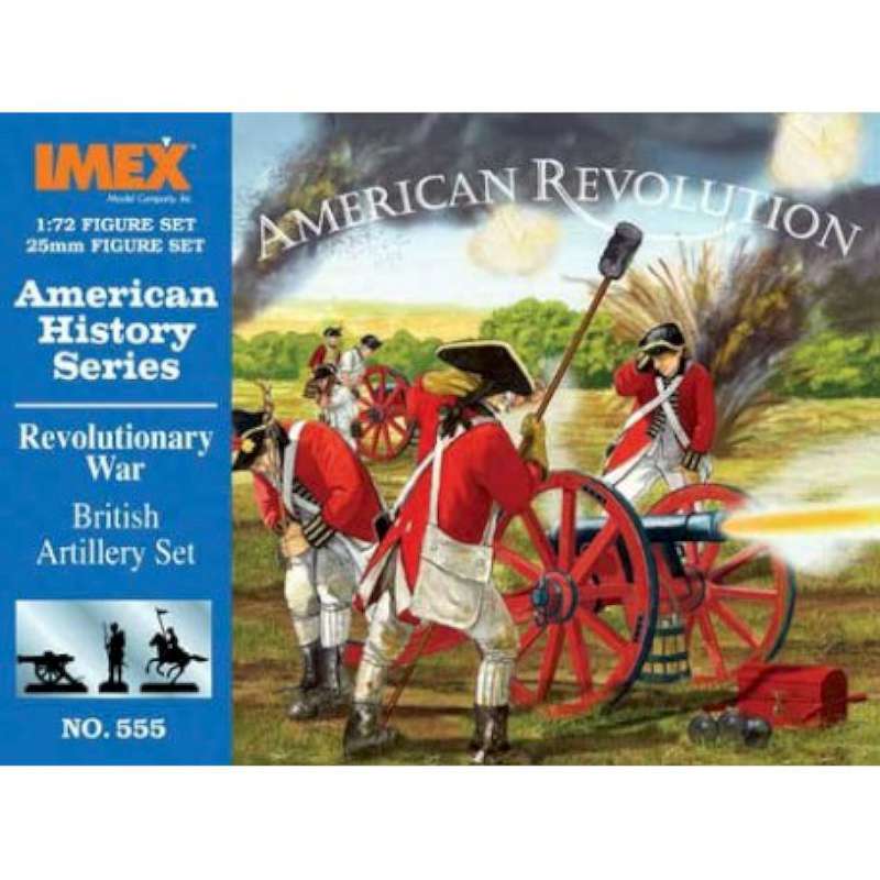 1/72 British Artillery Revolutionary War Figure Set