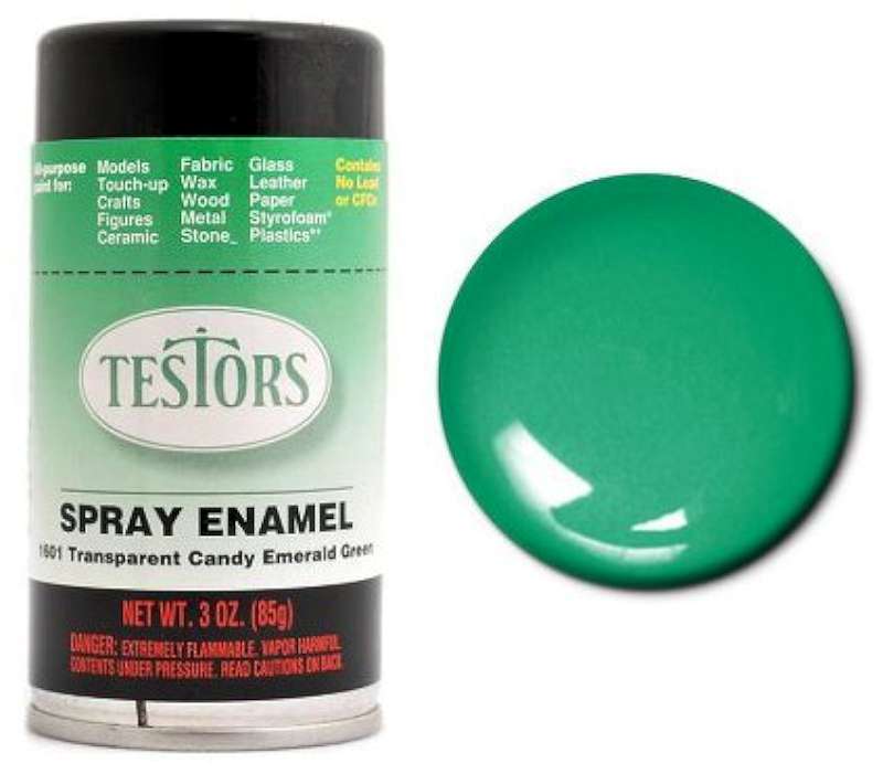 3oz. Spray Finishing Enamel Transparent Candy Emerald Green