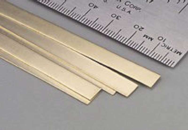.016"x1/4"x12" Brass Strips (1)