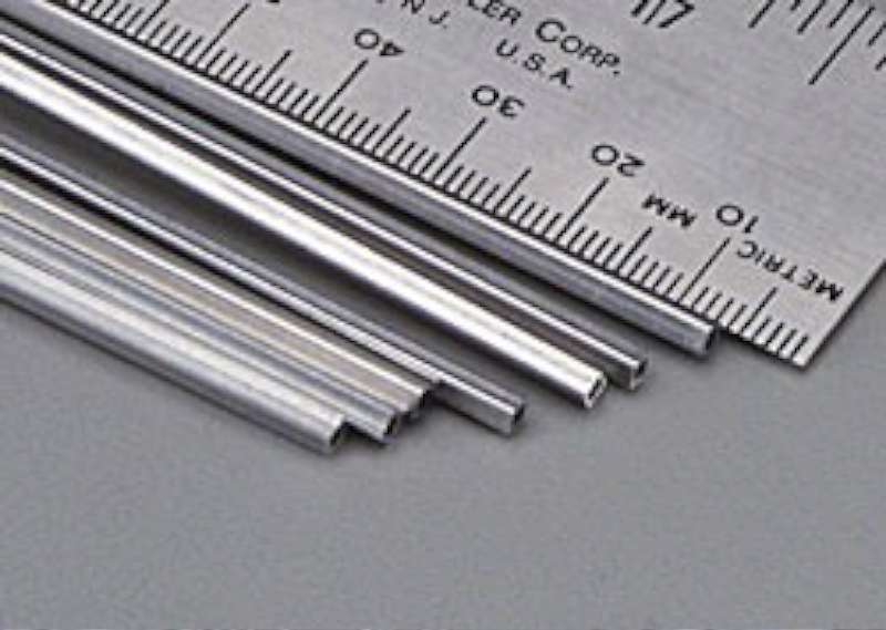 3/32"x12" Square Aluminum Tube .014 Wall (1)