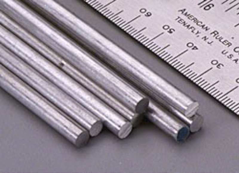 3/16"x12" Solid Aluminum Rod (1)