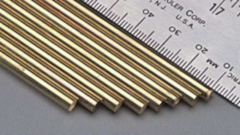 5/32"x12" Solid Brass Rod (1)