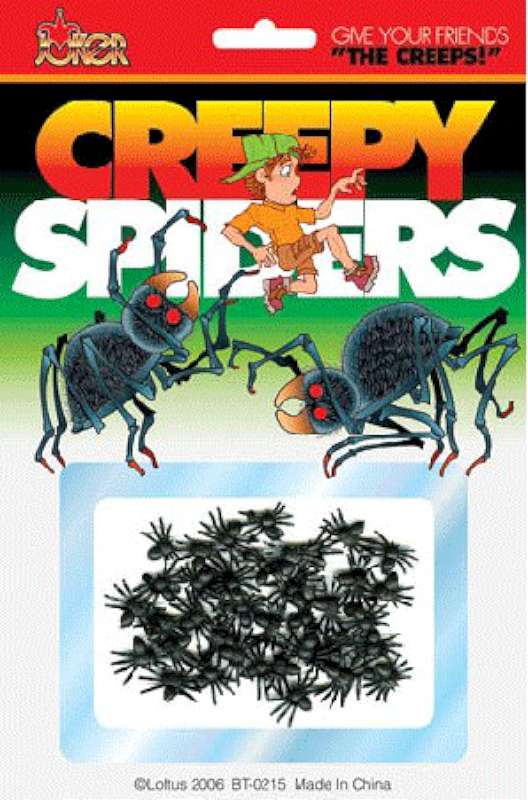 Morris Costumes Creepy Spiders Toy, Plastic, 0.5"