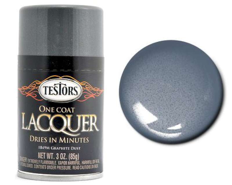 3oz. Spray One Coat Metallic Lacquer Graphite Dust