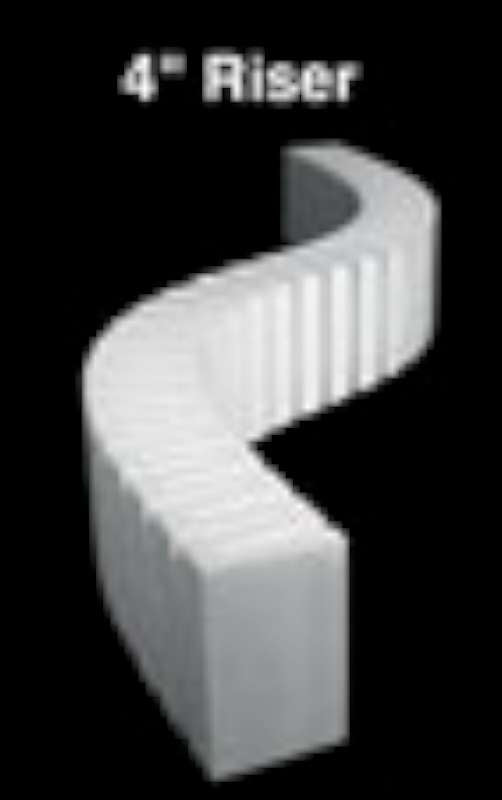 Sub Terrain 4" Foam Riser (2pcs, 2' ea)