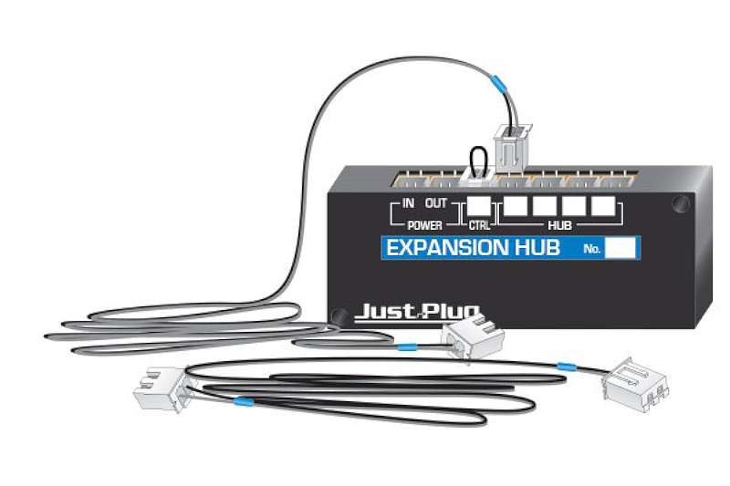 Just Plug: Expansion Hub w/4 48” Connecting Cables