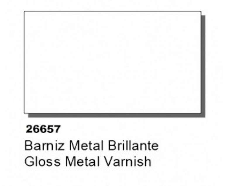 60ml Bottle Gloss Metal Varnish 