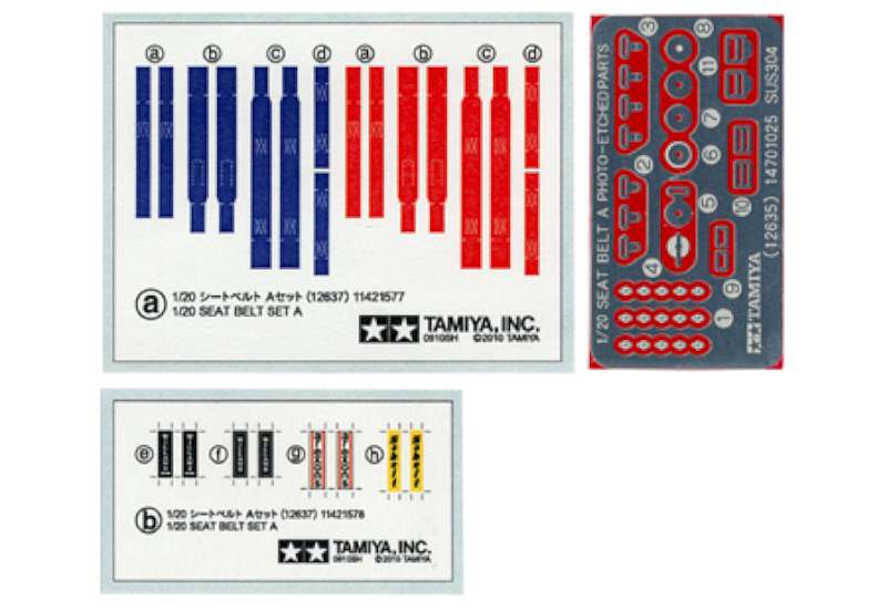 1/20 Seat Belt Set A
