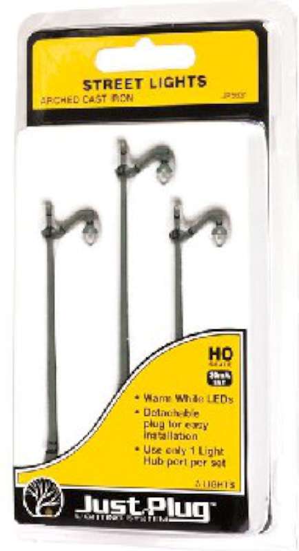 HO Just Plug: Arched Cast Iron-Type Street Lights (3)