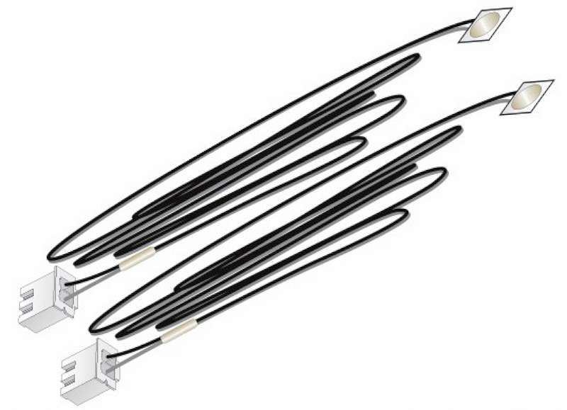Just Plug: Cool White Stick-On LED Lights w/24” Cable (2)