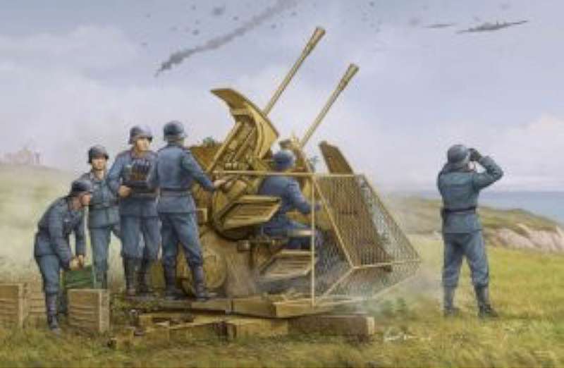 1/35 German 37mm Flak 43 Zwilling Gun