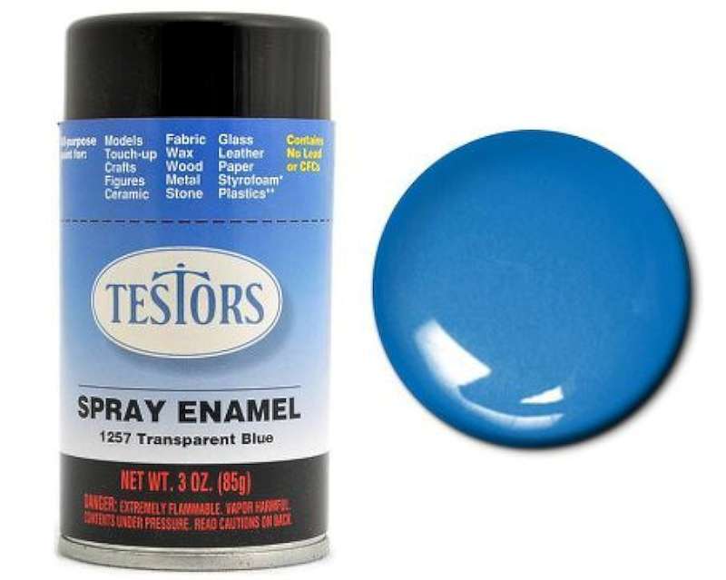 3oz. Spray Finishing Enamel Transparent Blue