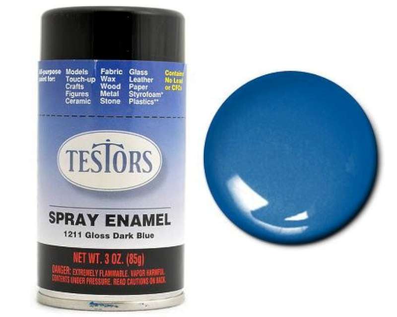 3oz. Spray Finishing Enamel Gloss Dark Blue