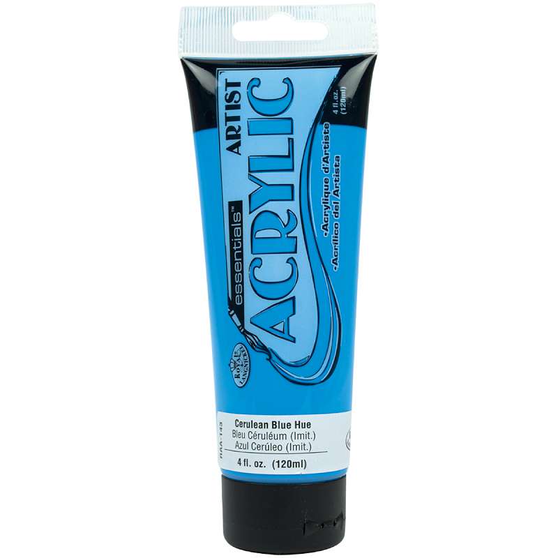 Essentials Acrylic Paint 4oz Cerulean Blue