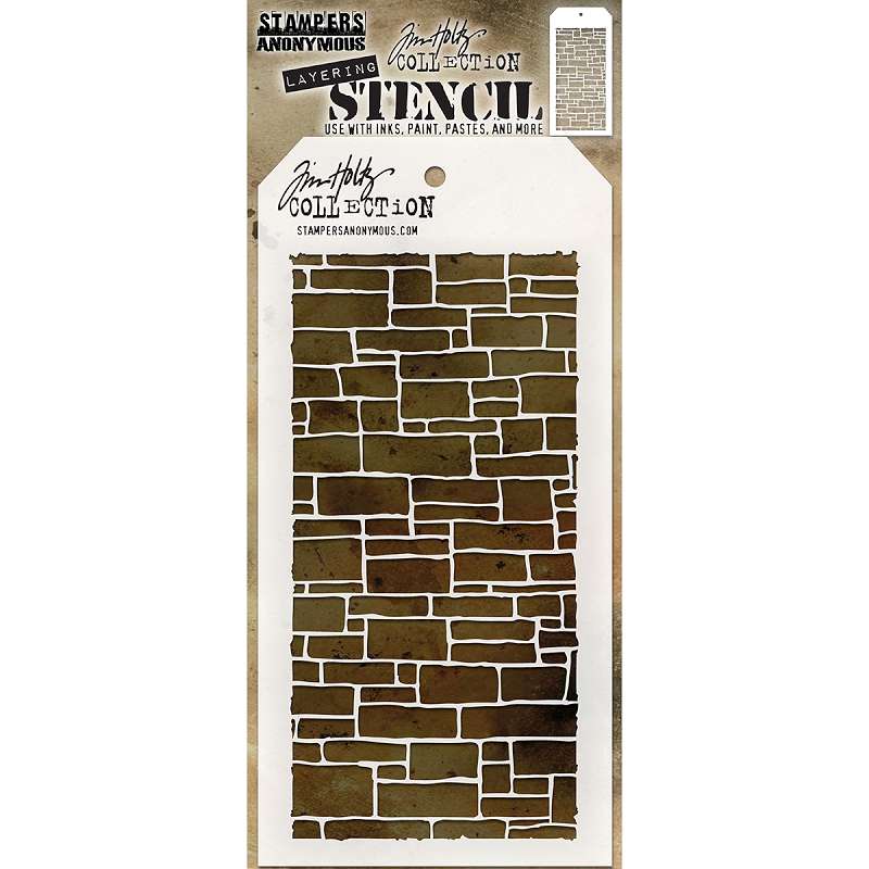 Tim Holtz Layered Stencil 4.125"X8.5" Slate