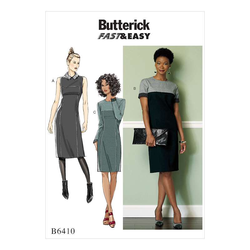 Misses'/Miss Petite Paneled Dresses with Yokes 6-8-10-12-14