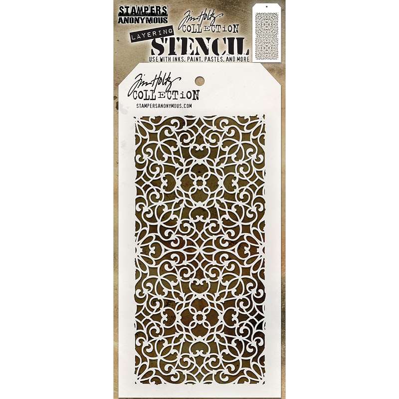 Tim Holtz Layered Stencil 4.125"X8.5" Ornate