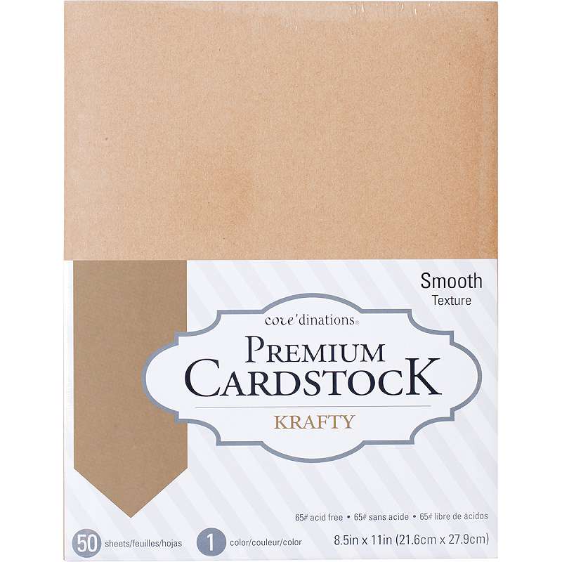 Core'dinations Value Pack Smooth Cardstock 8.5"X11" 50/Pkg Krafty