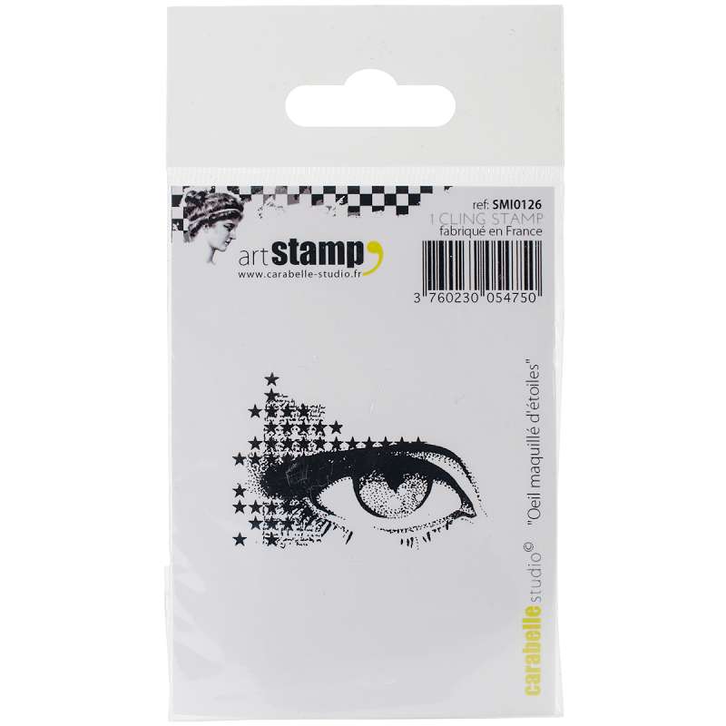 Carabelle Studio Cling Stamp 2.75"X3.75" Make Up Eye Of Stars