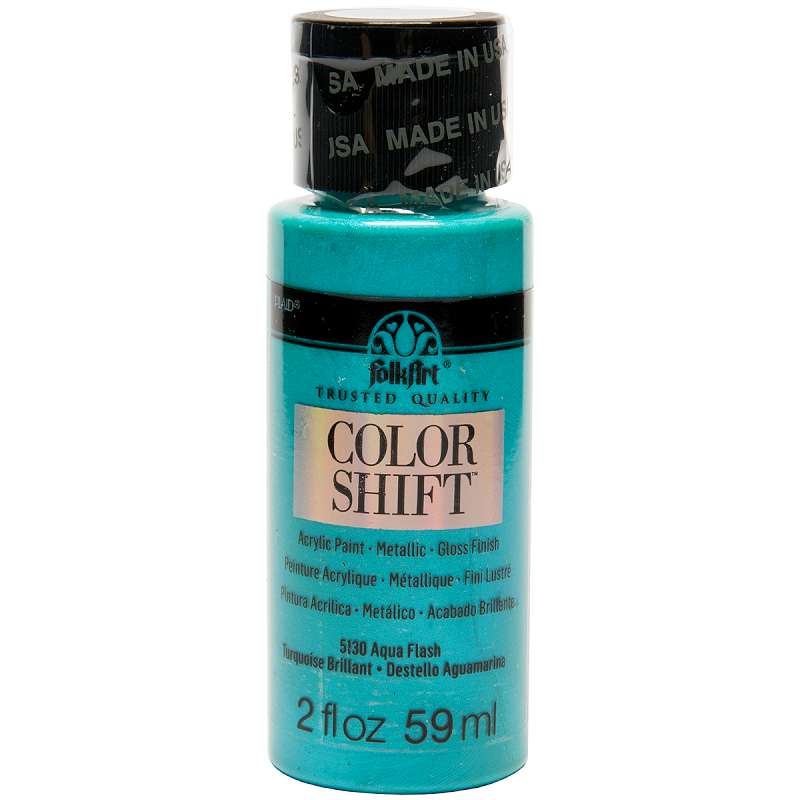 FolkArt Color Shift 2oz Aqua Flash