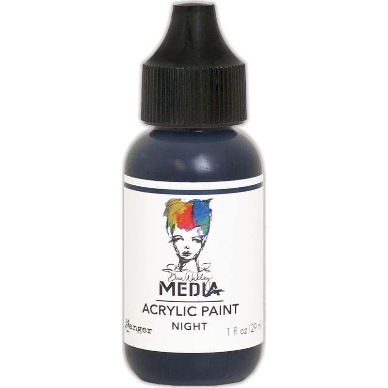 Dina Wakley Media Heavy Body Acrylic Paint 1oz Night