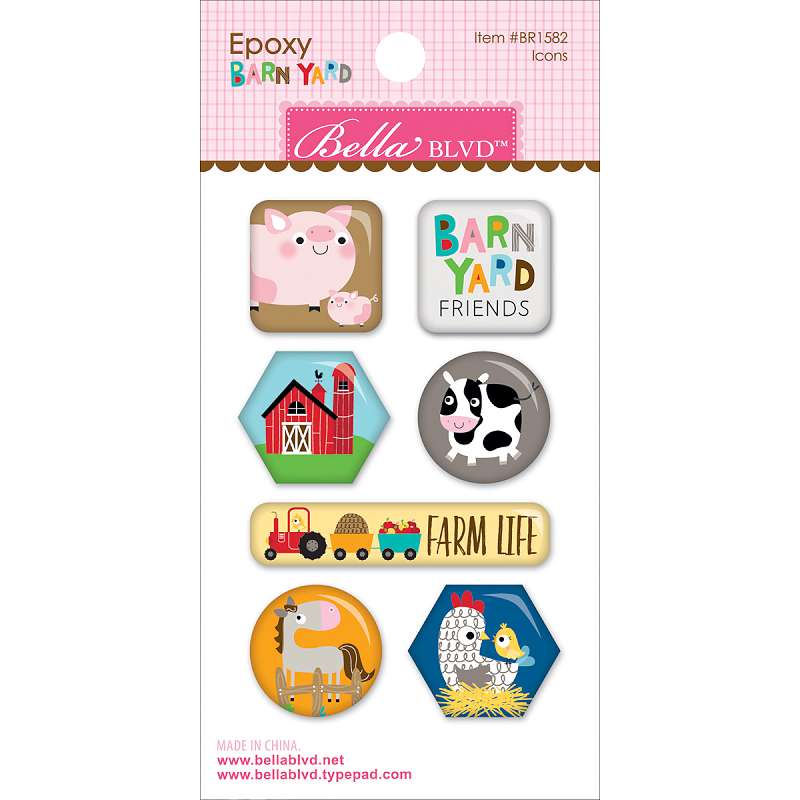 Barnyard Epoxy Stickers Icons