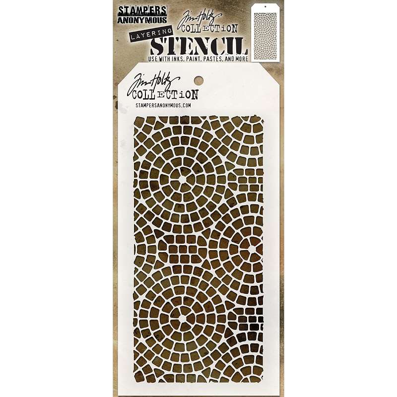 Tim Holtz Layered Stencil 4.125"X8.5" Mosaic