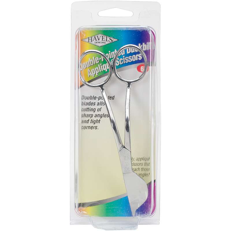 Double-Pointed Duckbill Applique Scissors 6"   