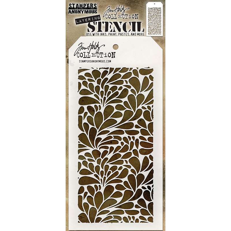 Tim Holtz Layered Stencil 4.125"X8.5" Splash