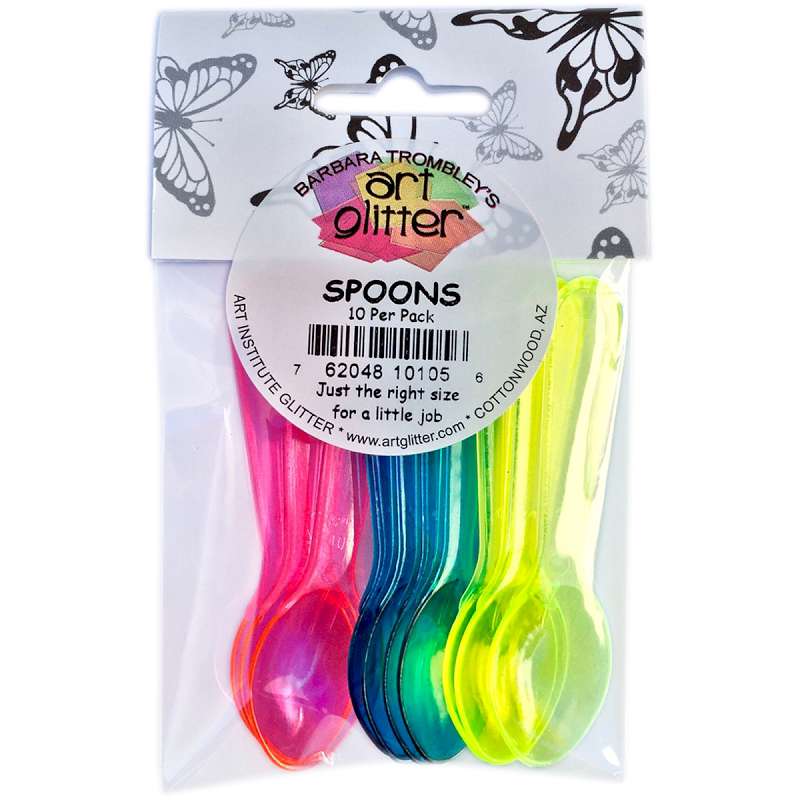 Art Glitter Spoons 10/Pkg 