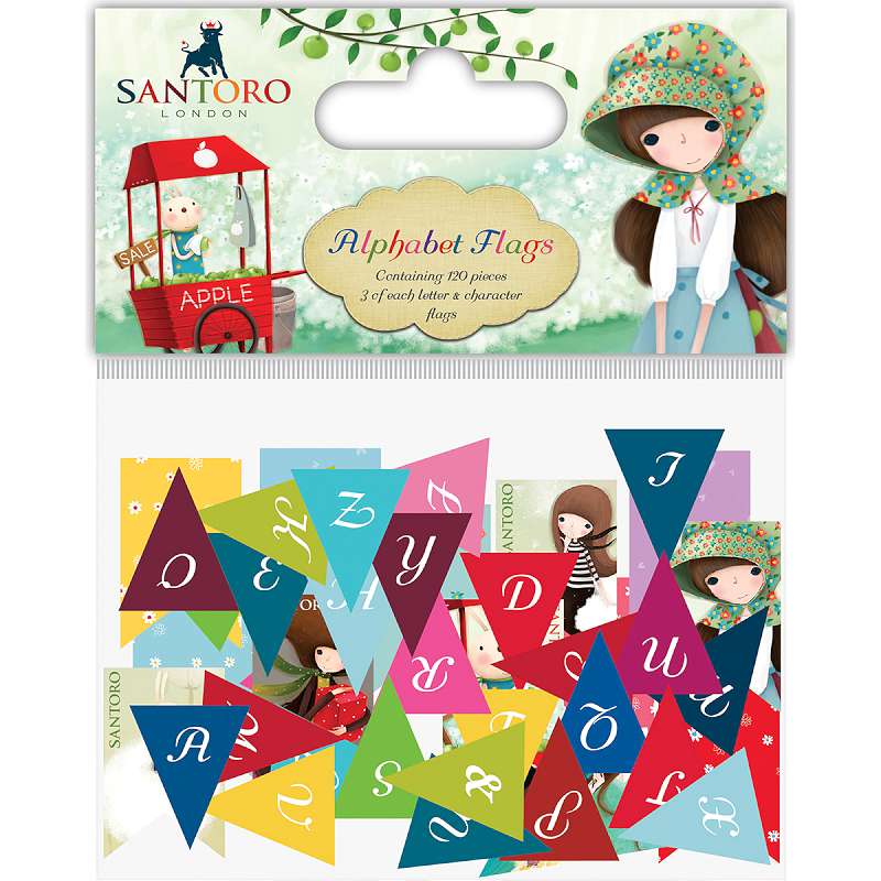 Santoro Kori Kumi Alphabet Bunting 120/Pcs 