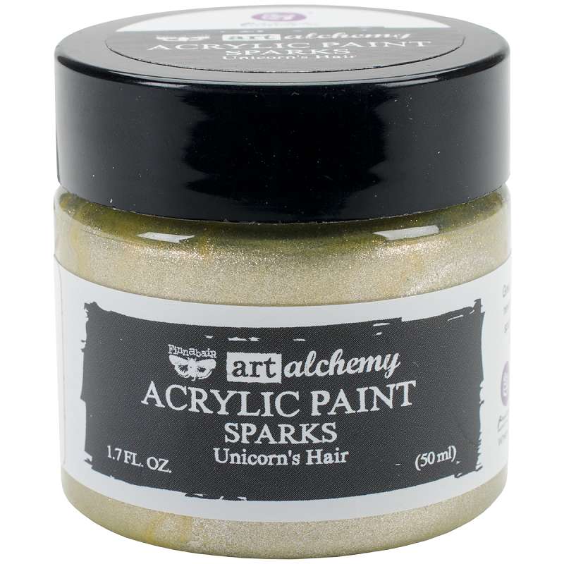 Finnabair Art Alchemy Sparks Acrylic Paint 1.7 Fluid Ounces Unicorn's Hair