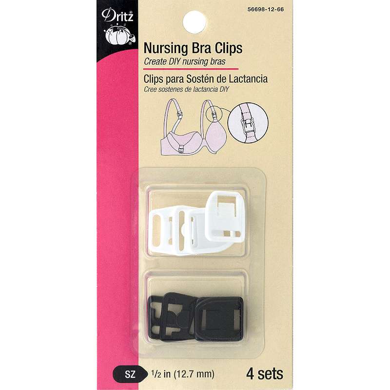 Dritz Nursing Bra Clips For 1/2" Wide Straps