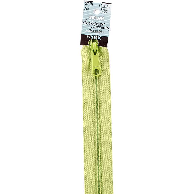 YKK Ziplon Closed Bottom Zipper 22" Pear Green