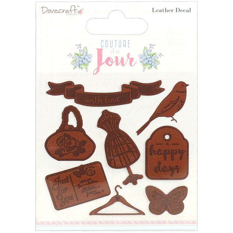 Dovecraft Couture du Jour Decals Leather Look