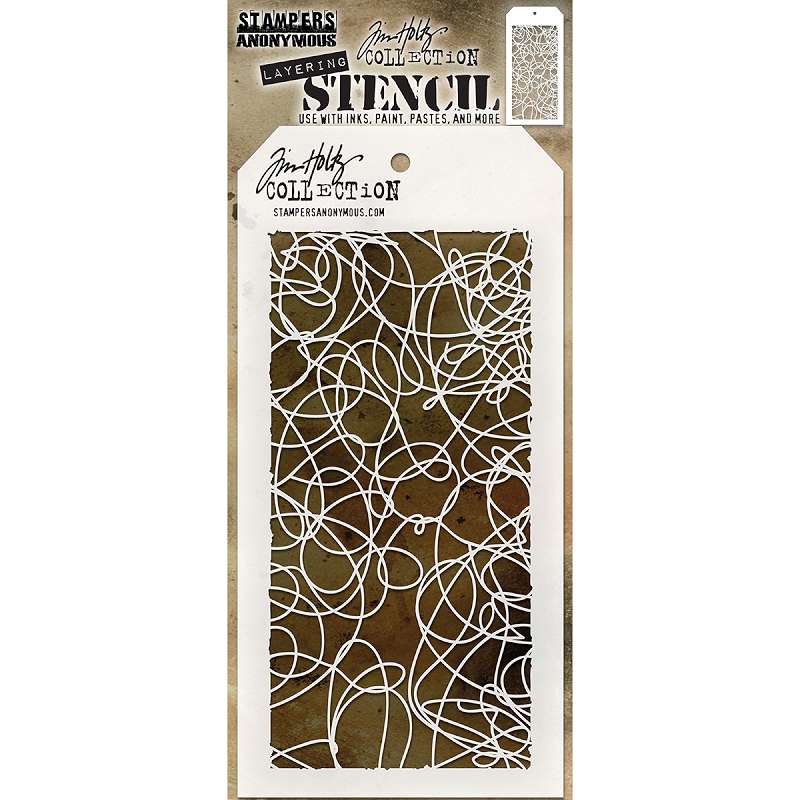 Tim Holtz Layered Stencil 4.125"X8.5" Doodle